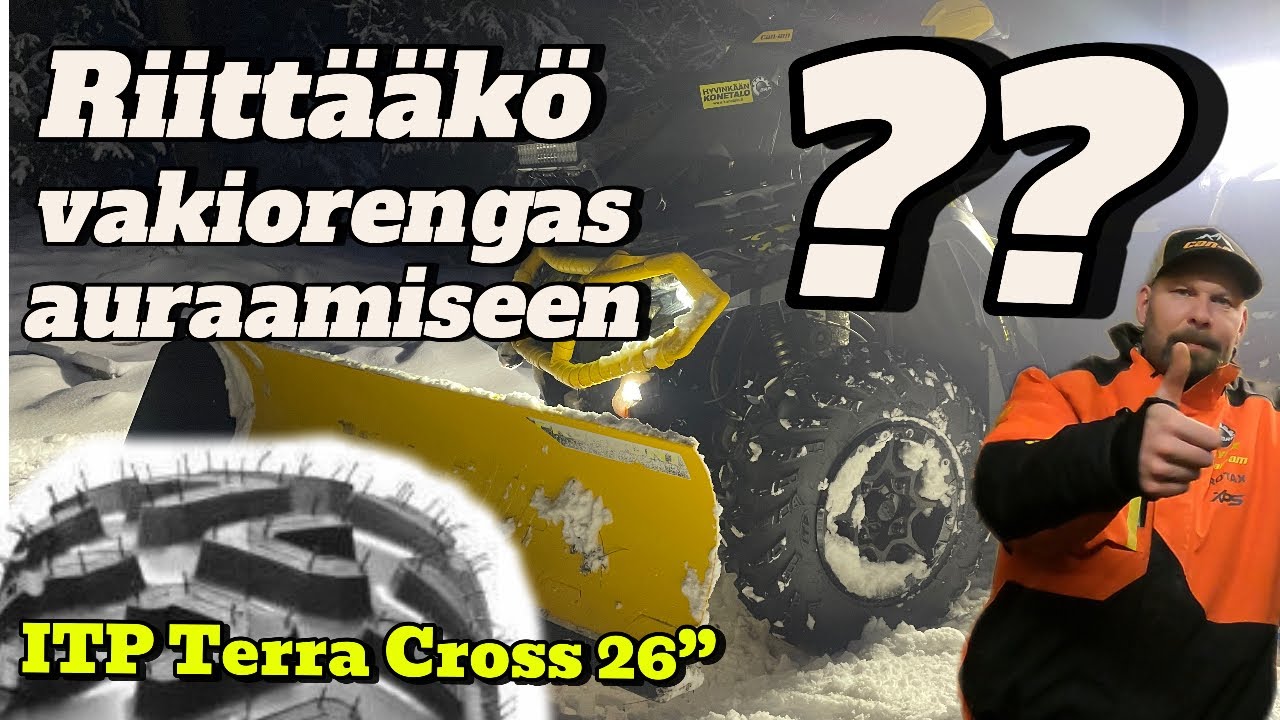 Riittääkö Vakiorenkaat Mönkijällä auraamiseen?