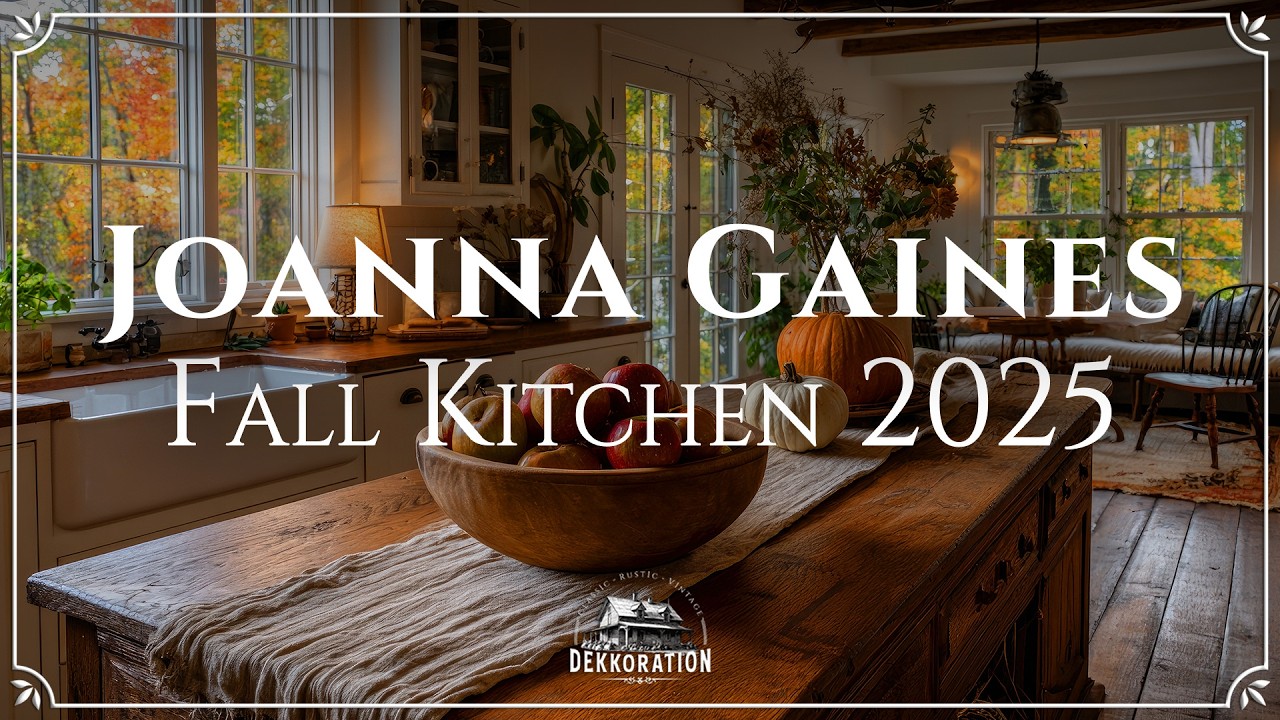 Jesienna wycieczka po kuchni Joanny Gaines | Inspiracja Magnolia Home White Cottage 2025