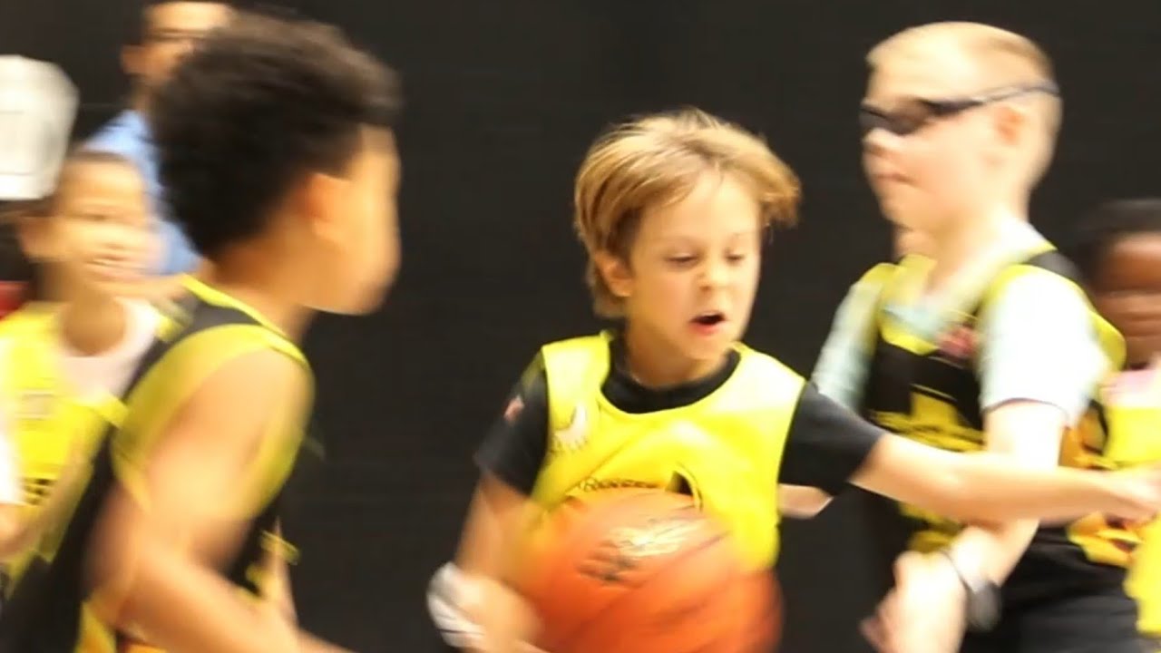 jake having fun playing basketball.