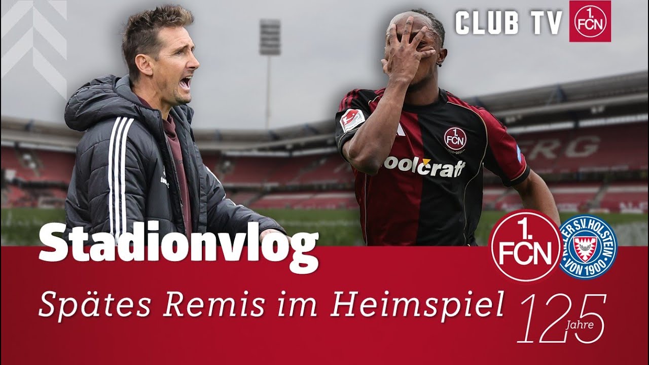 &Auml;rgerliche Punkteteilung 😒 | N&uuml;rnberg - Kiel STADIONVLOG | 1. FC N&uuml;rnberg