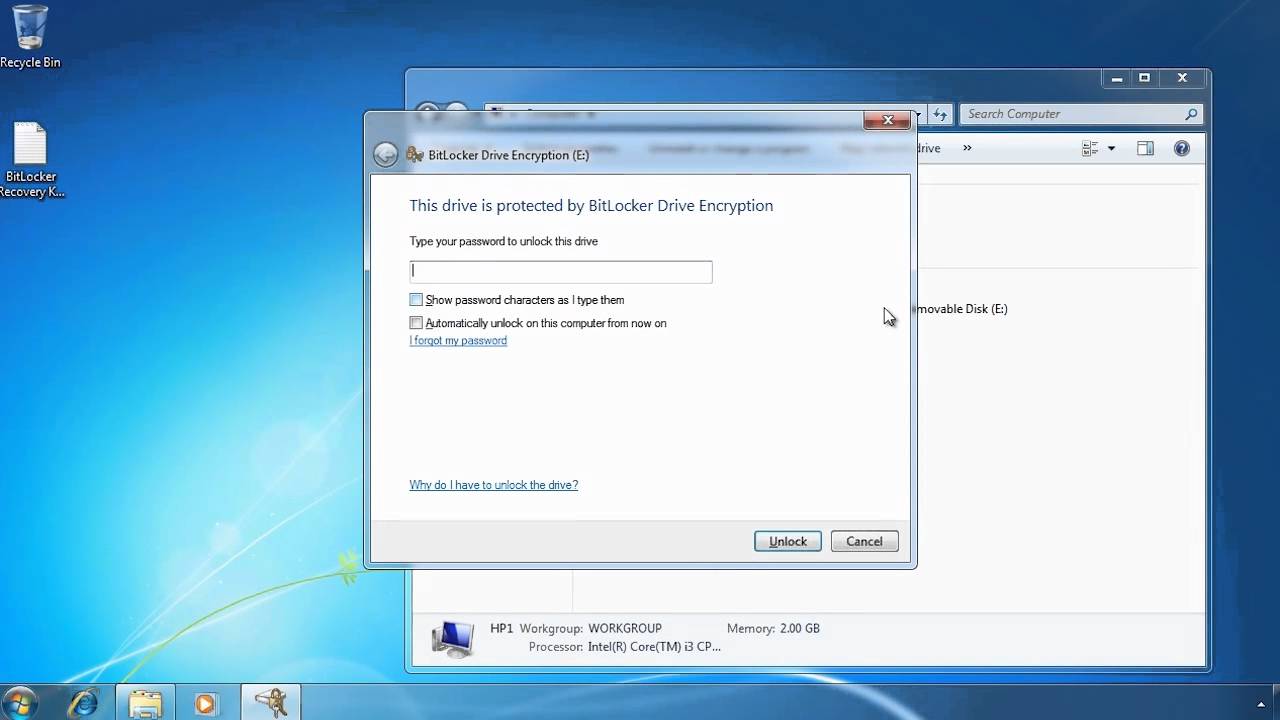 MCTS 70-680: Bitlocker To Go