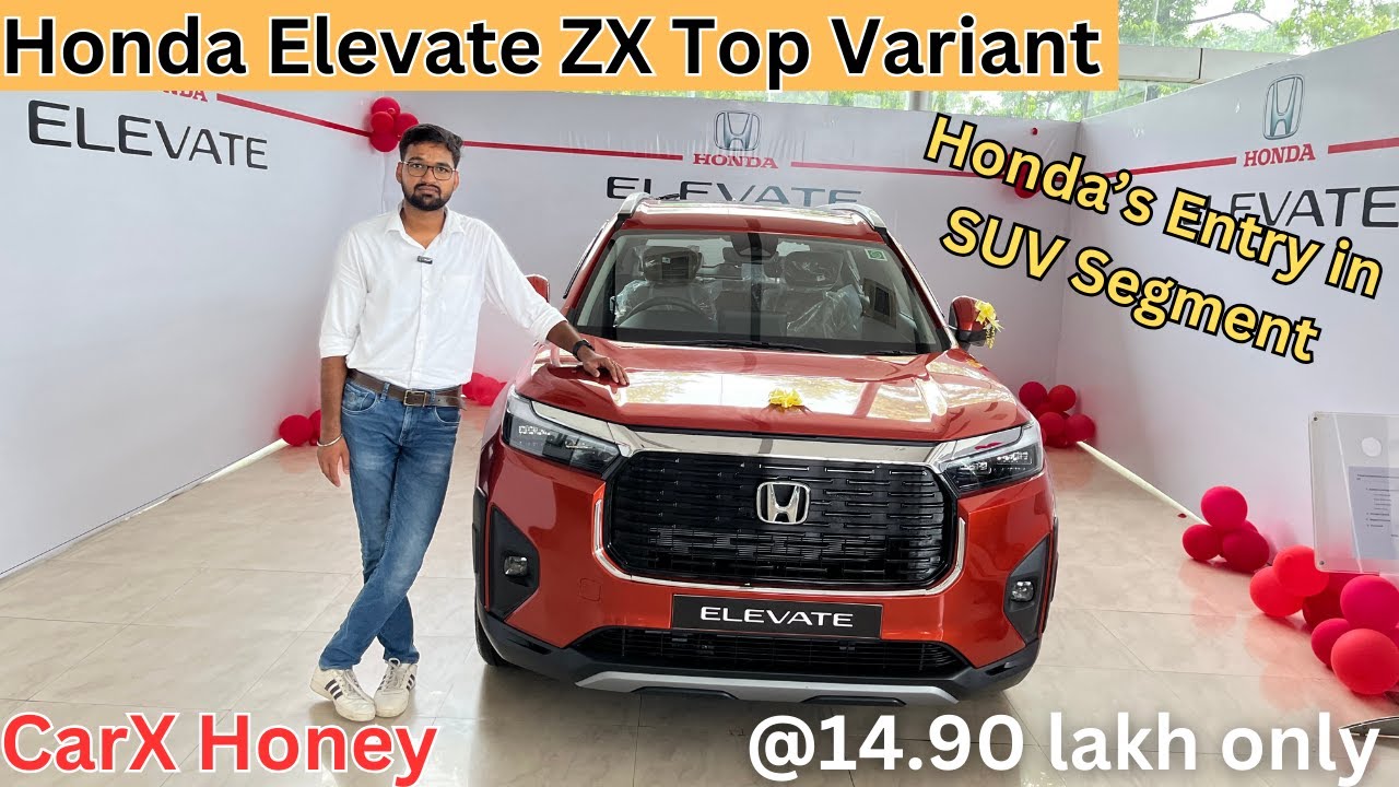 Honda's Entry in SUV Segment || Honda Elevate ZX Top Variant || CarX Honey