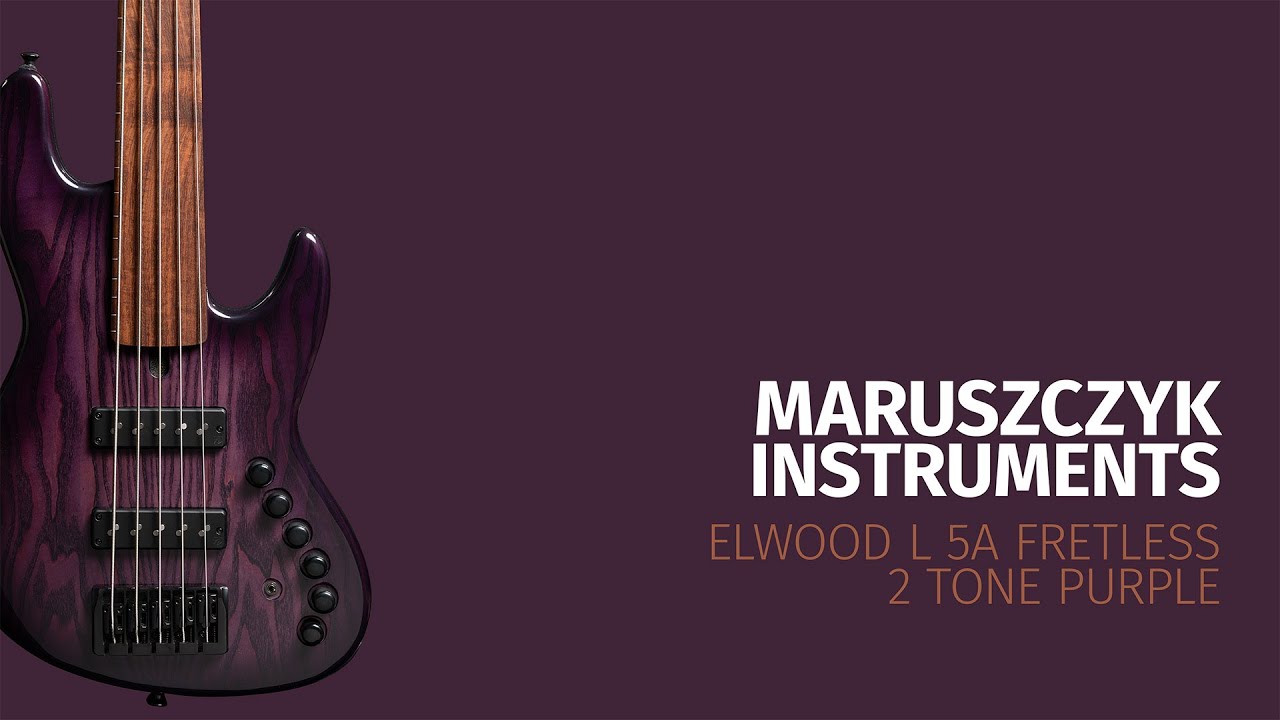 Elwood L5a-24 Fretless '2 Tone Purple' - Nordstrand BSp5 + Maruszczyk Toneformer 3 MS/P