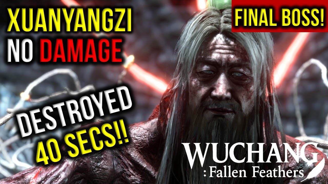 Final Boss Feathery Ambition Xuanyangzi No Damage DESTROYED in 40 Seconds | Wuchang: Fallen Feathers