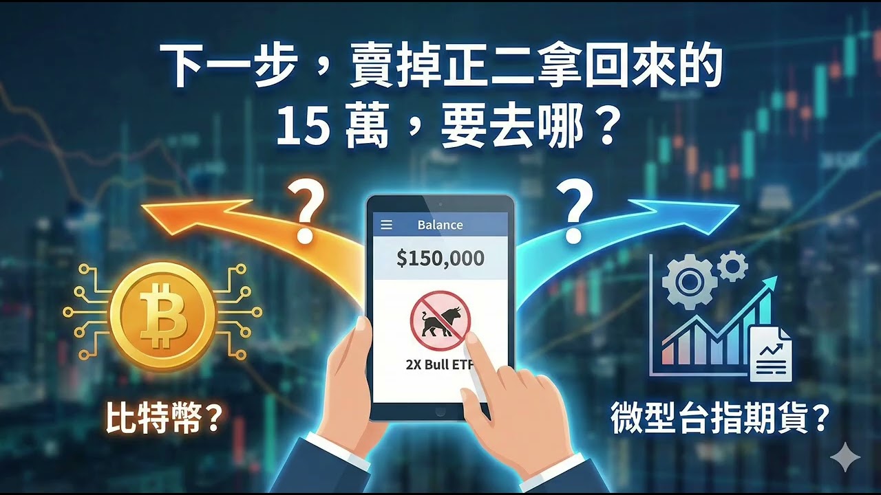 信貸 50 萬實測(2026年1月報酬)：我賣掉了賺錢的 00631L！獲利 2.8 萬後的下一步？(微台+比特幣)