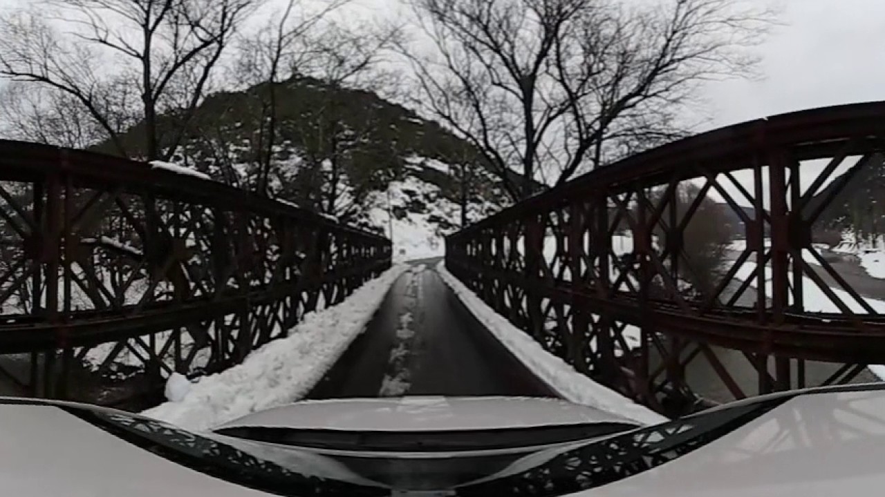360 Video από την Χιονισμένη Στρατιωτική Γέφυρα Μέγδοβα 13.1.2017