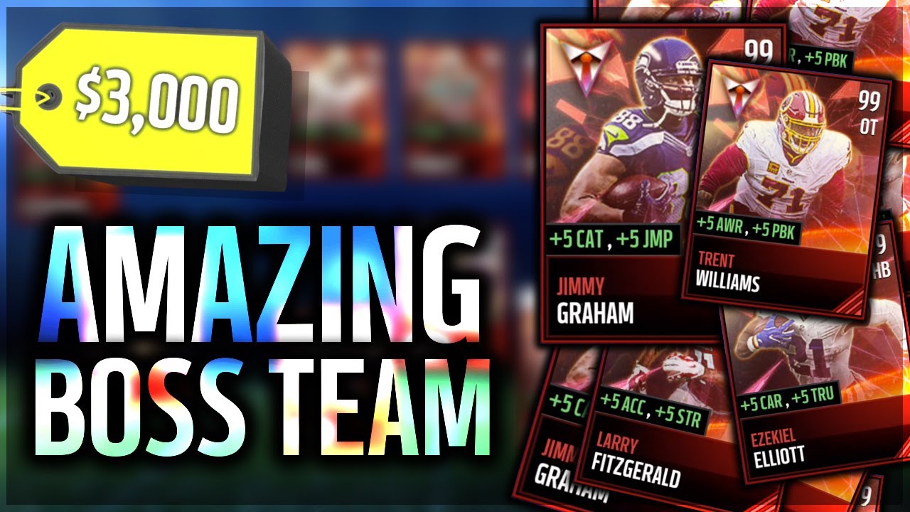 NO WAY. UNREAL BOSS SQUAD?! $3,000 MADDEN MOBILE TEAM?! 112 OVR