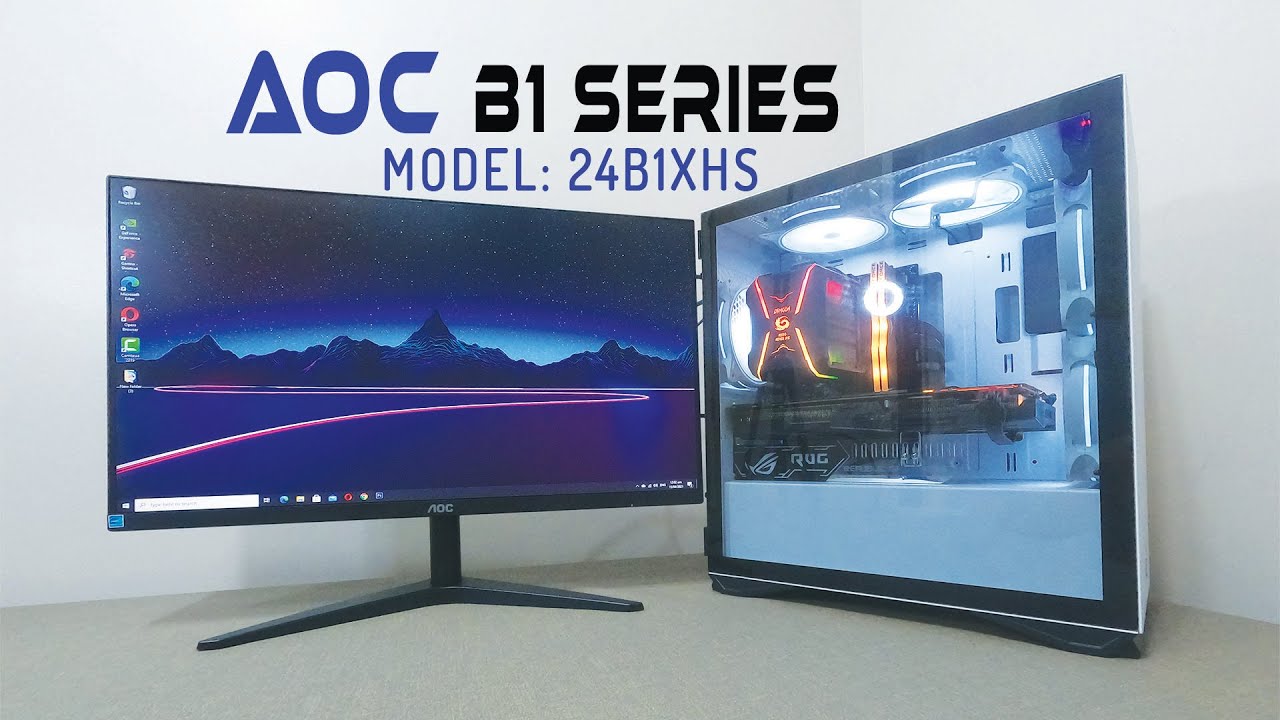 AOC B1 Series 24 inches Monitor. Model: 24B1XHS | Review with Game Testing in PUBG