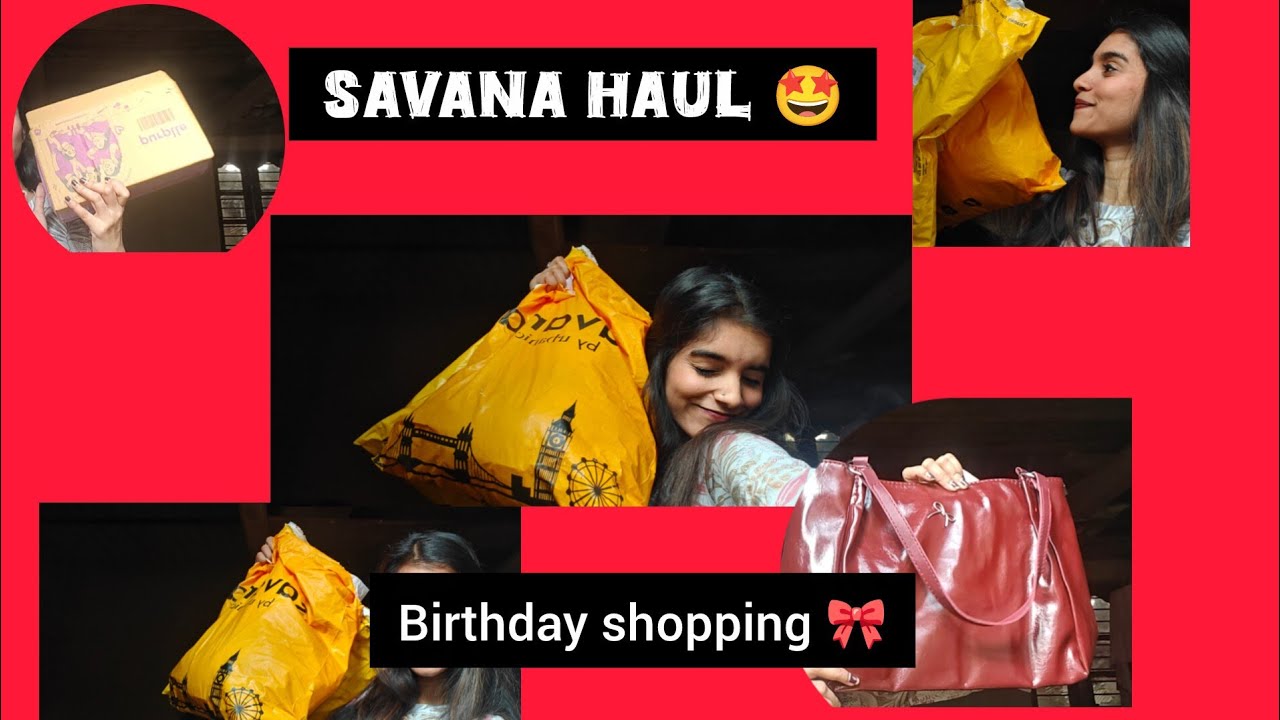 Savana haul ❤️  ನನ್ನ birthday ಶಾಪಿಂಗ್ 🤩🤩 @harshushaiva24__04 