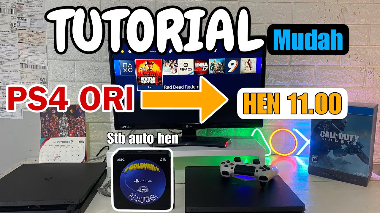 TUTORIAL LENGKAP CARA UBAH PS4 ORIGINAL KE PS4 HEN 11 00