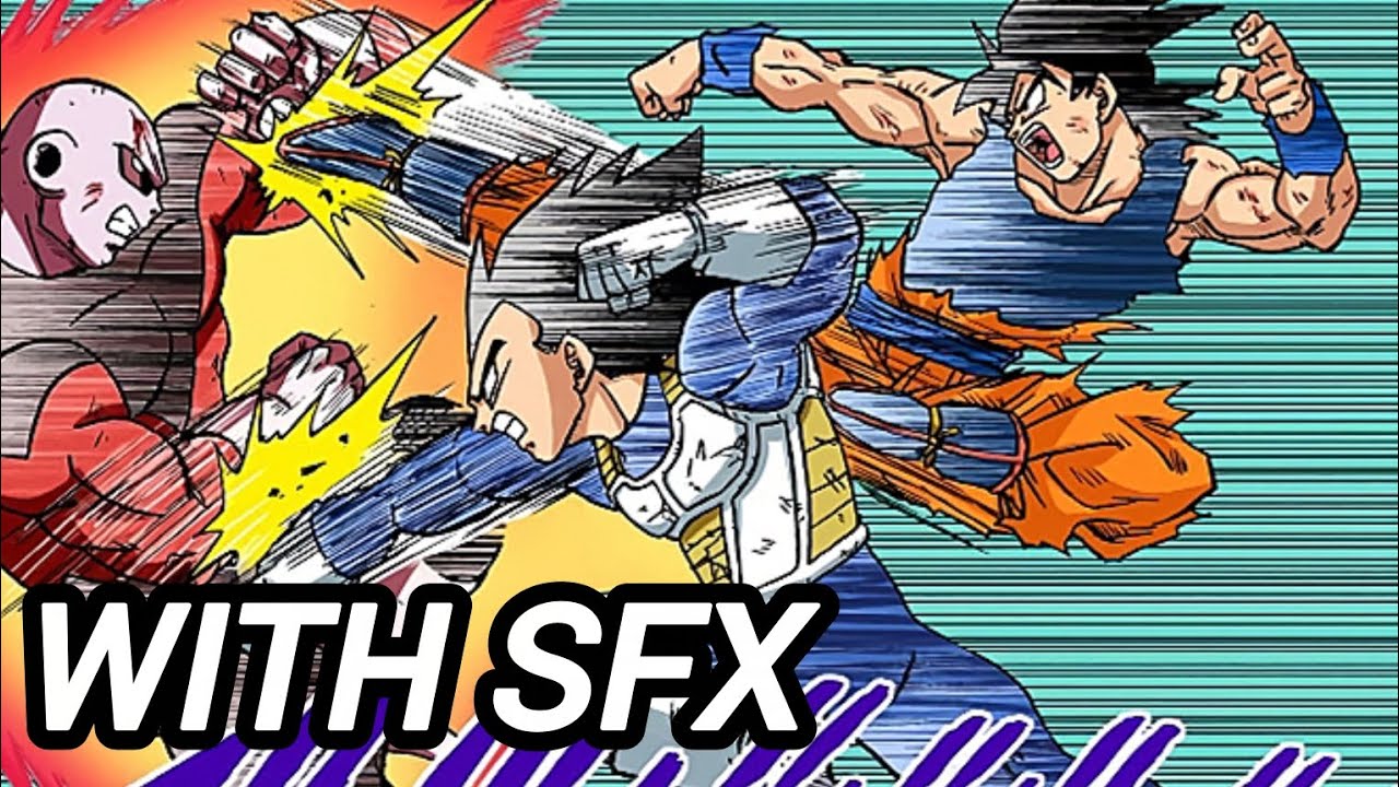 Goku & Vegeta vs Jiren | With SFX | Dragon Ball Super Manga | Full Color