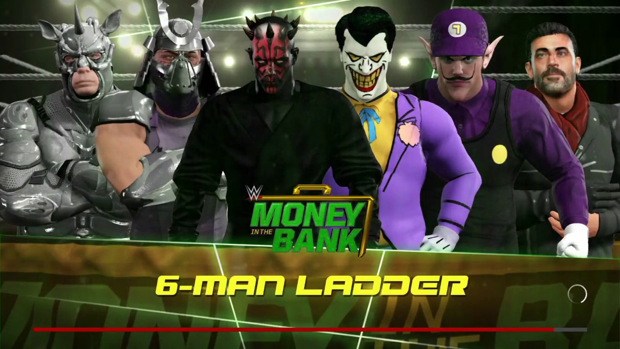 WWE2K17 Match ups #12 Welcome to the club of terror money in the bank match!!!!!
