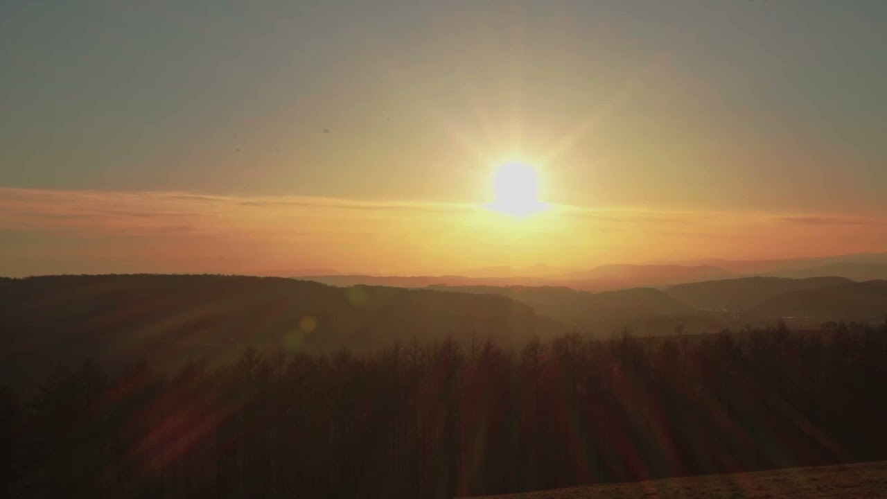 May Hill, Gloucestershire England Sunset with Meditation Music