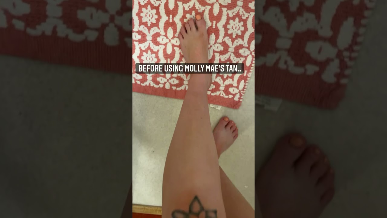 Molly Mae filter tan/ before and after
