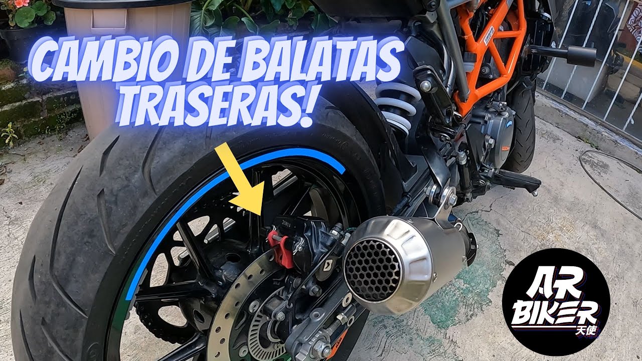 Cambio de Balatas Traseras Duke 250 390 Pulsar NS 200 RS 200