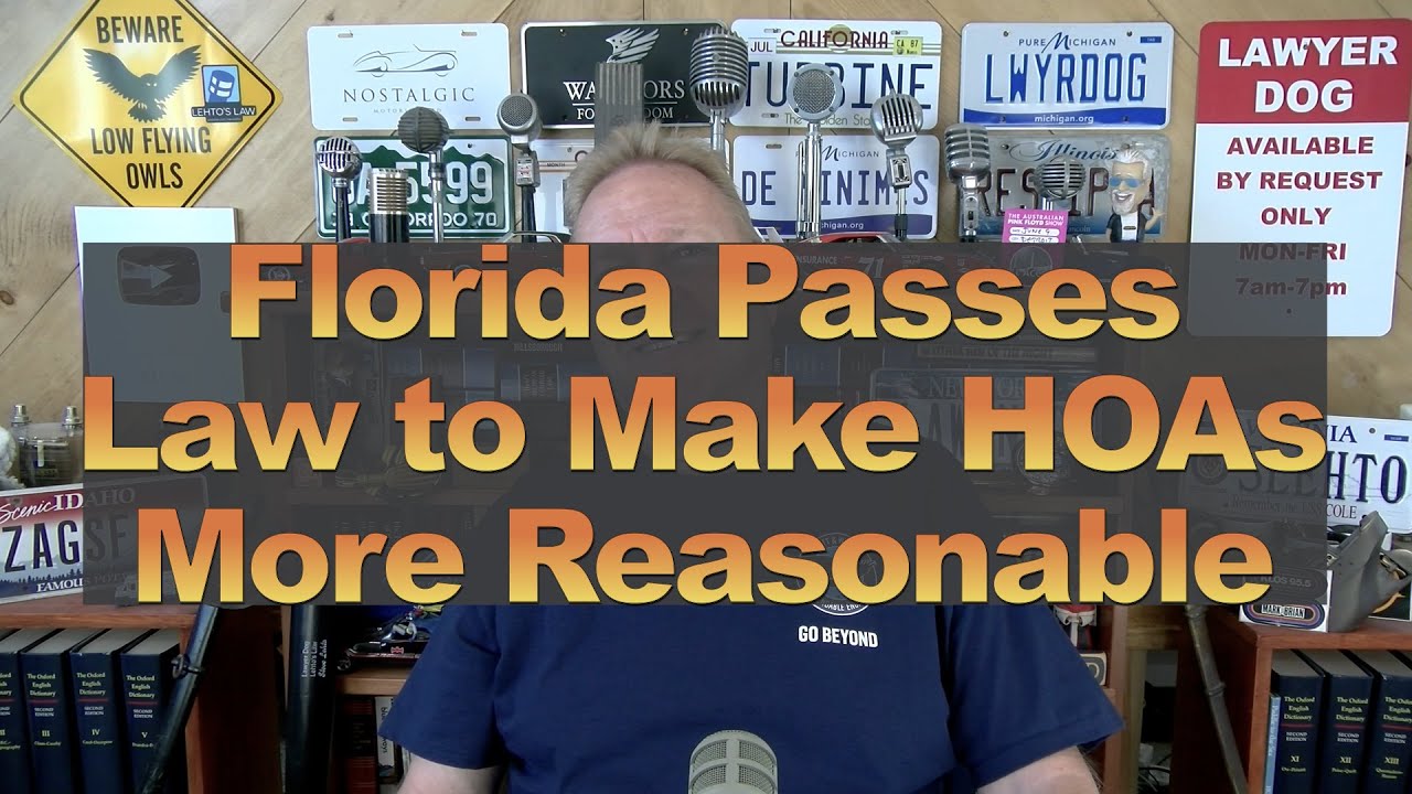 Florida Passes Law to Make HOAs More Reasonable