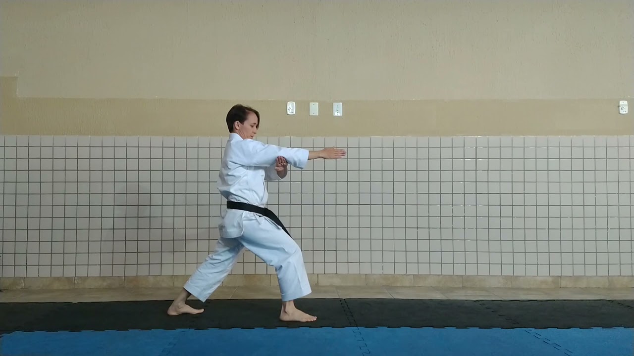 KARATE ON-LINE: Aula com a Sensei Celina do kata Heian-Sandan.