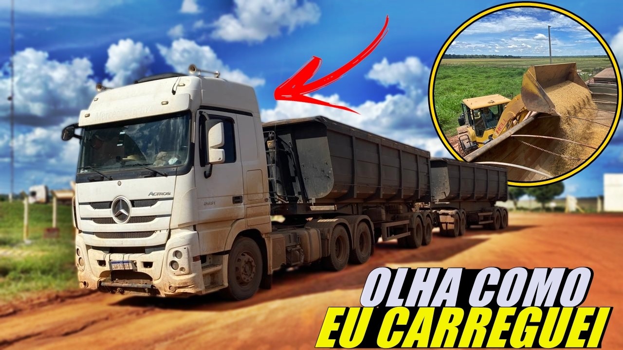 CARREGANDO O CONJUNTO COM A PA CARREGADEIRA... DIFERENCIADO!