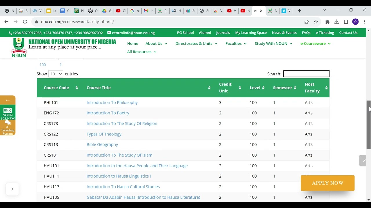 HOW TO DOWNLOAD COURSE MATERIAL FOR ANY DEPARTMENT IN NOUN - National Open University of Nigeria