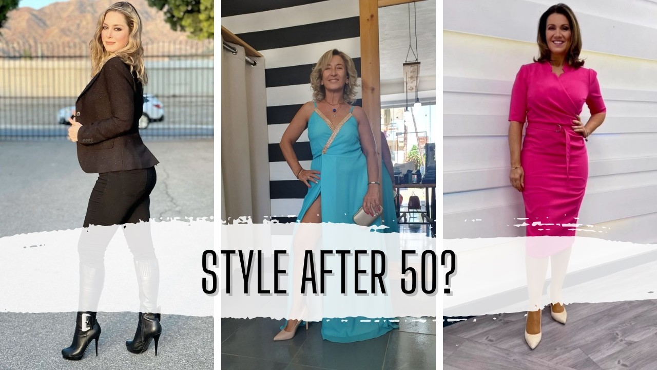 Привлекательная мода для женщин старше 50 лет 👠 Часть 40
