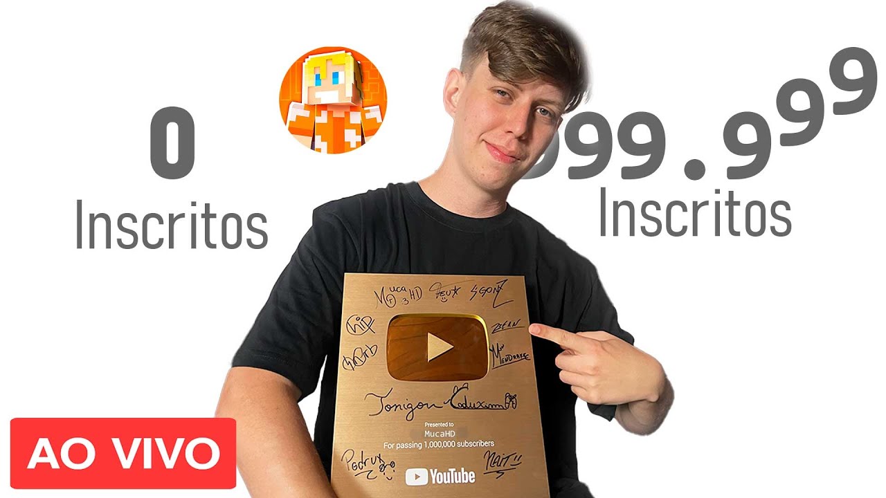 LIVE ESPECIAL DE 1 MILH&Atilde;O DE INSCRITOS