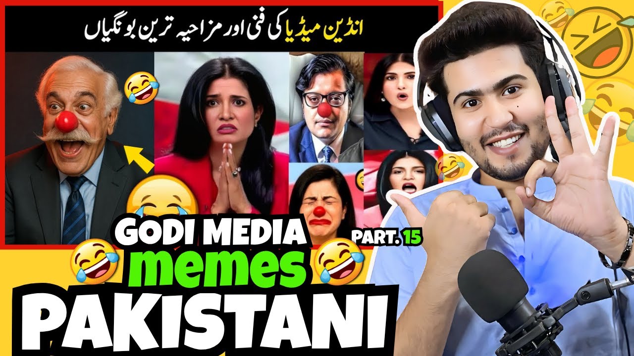 Godi media funny Reporting | REACTION ON FUNNY INDIA vs PAK MEMES ARE CRAZY 💀😂| Part 15