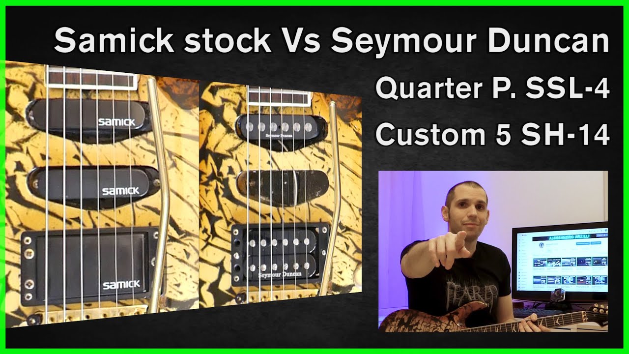 Seymour Duncan Quarter Pound SSL-4 and Custom 5 SH-14 comparison test