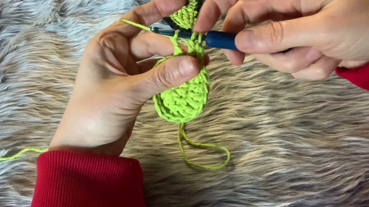 Crochet Tutorial Alien Head Appliqué