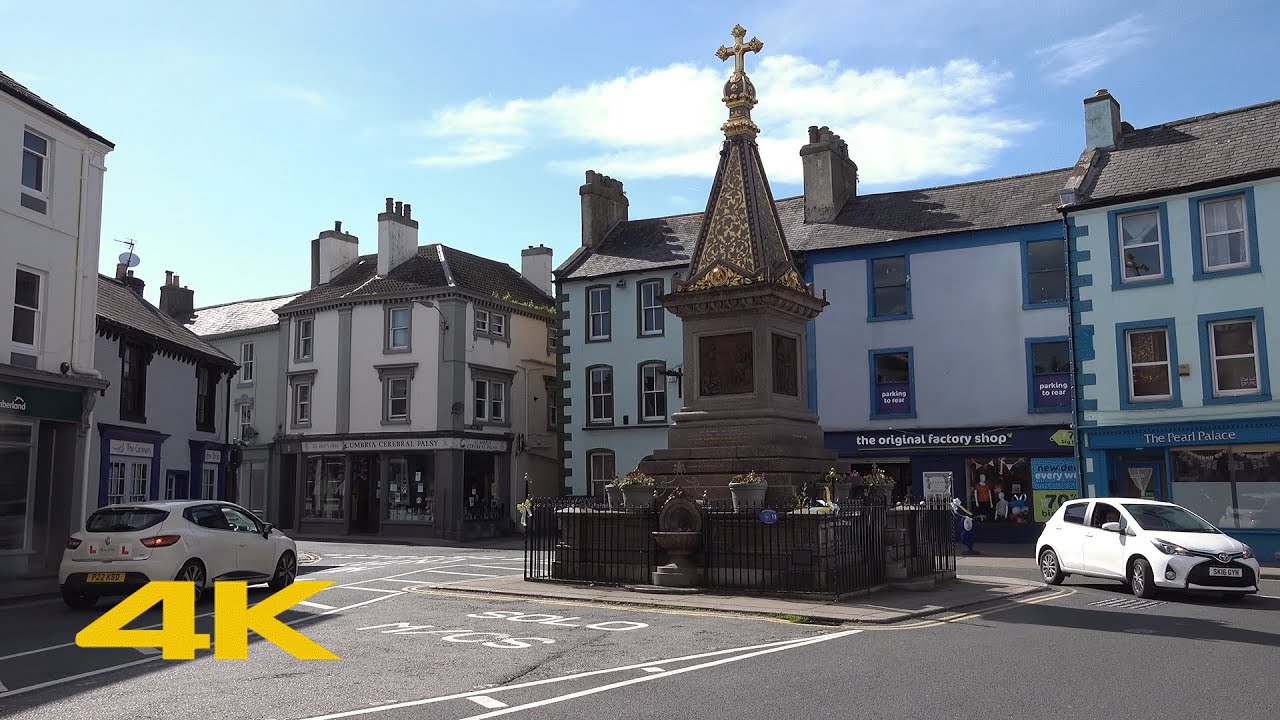 Wigton Walk: Town Centre【4K】