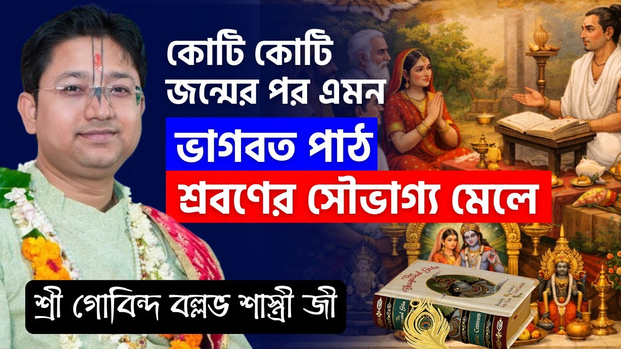 কোটি কোটি জন্মের পর এমন ভাগবত পাঠ শ্রবণের সৌভাগ্য মেলে | Govind Ballabh Shastri Bhagwat Path#bhagwat