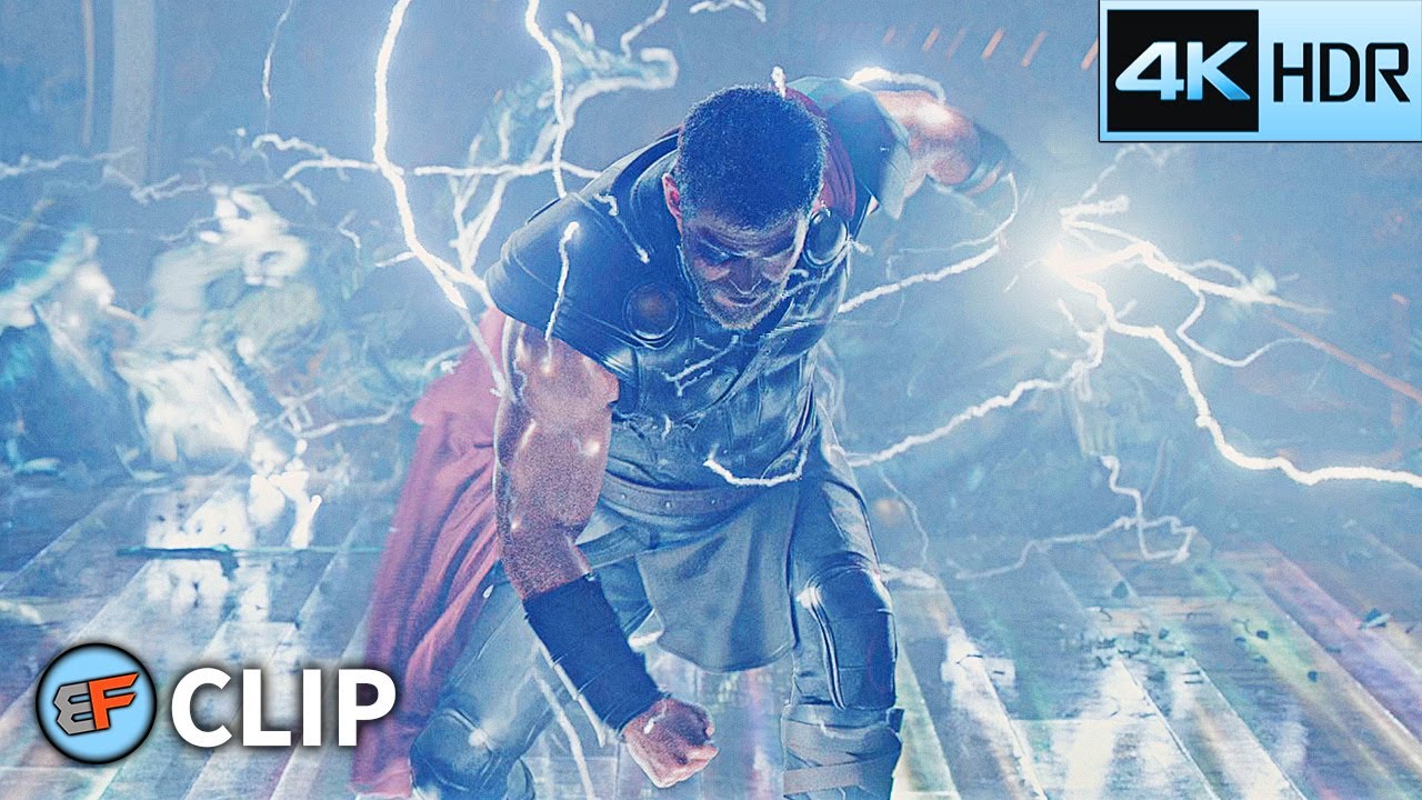 Thor Awakens His Power Scene | Thor Ragnarok (2017) IMAX 4K HDR Movie Clip