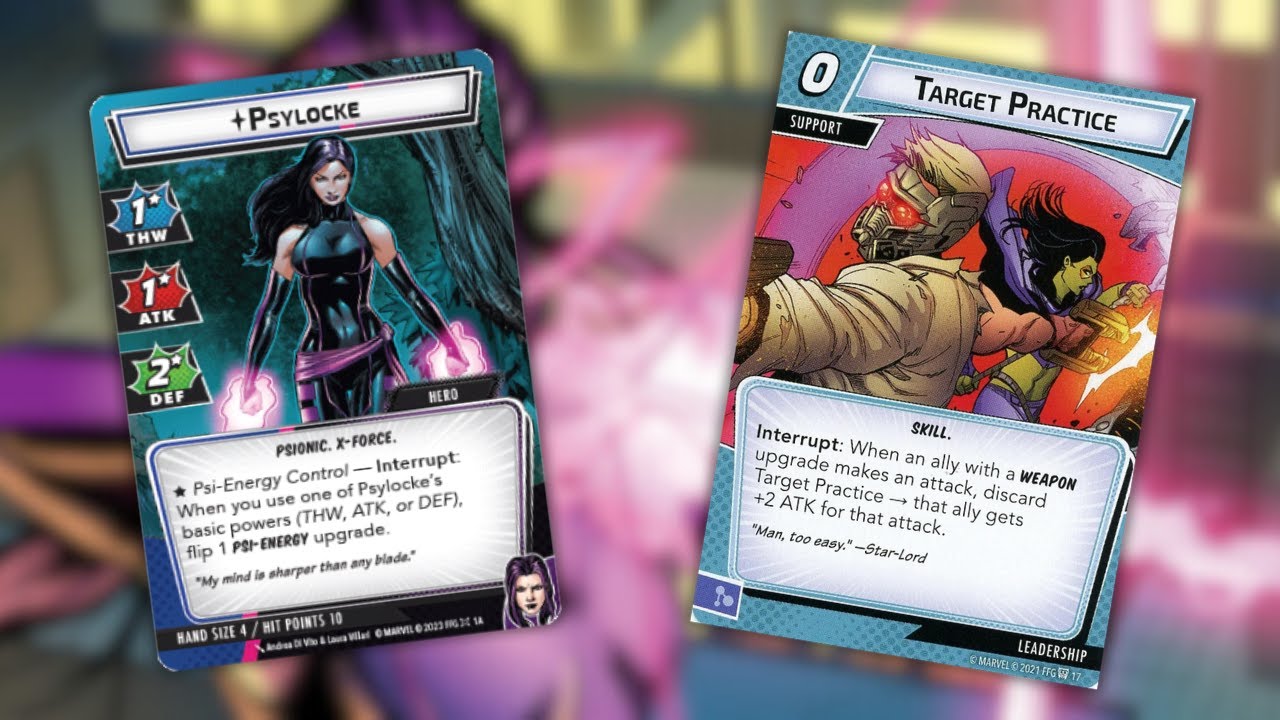 Marvel Champions: Psylocke vs. Expert Mansion Attack
