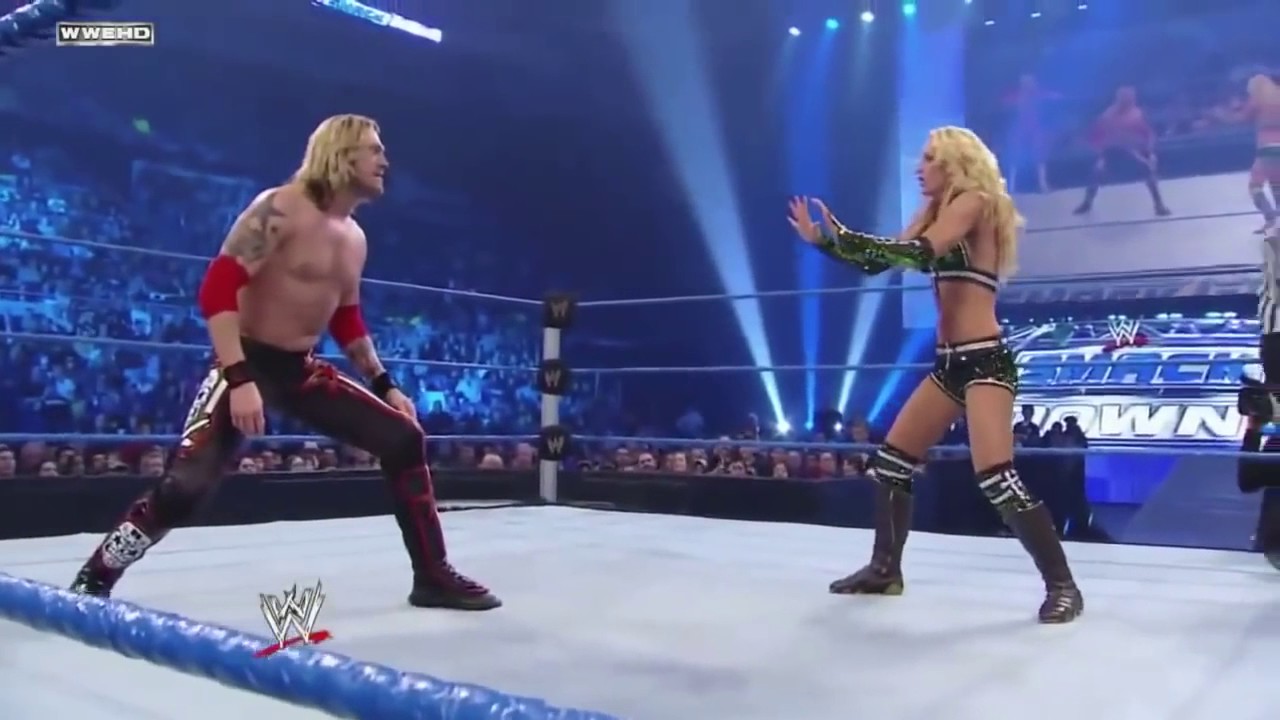 LayCool And Dolph Ziggler Vs Edge And Kelly Kelly (World Heavyweight Champion)