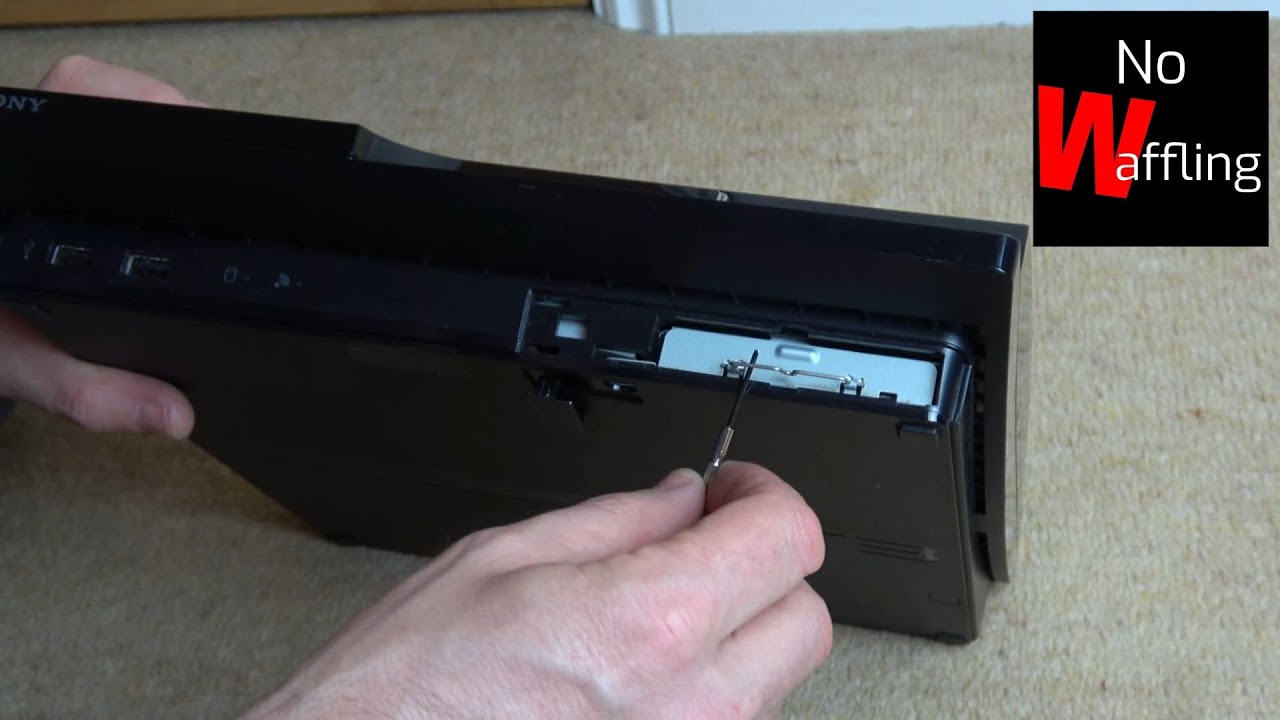 How to Take Out / Put In Hard Drive from PS3 Slim - Beginners guide