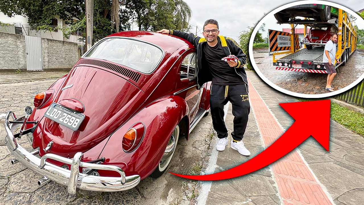 COMPREI UM FUSCA 1968 ORIGINAL primeiro rol&ecirc; com ele