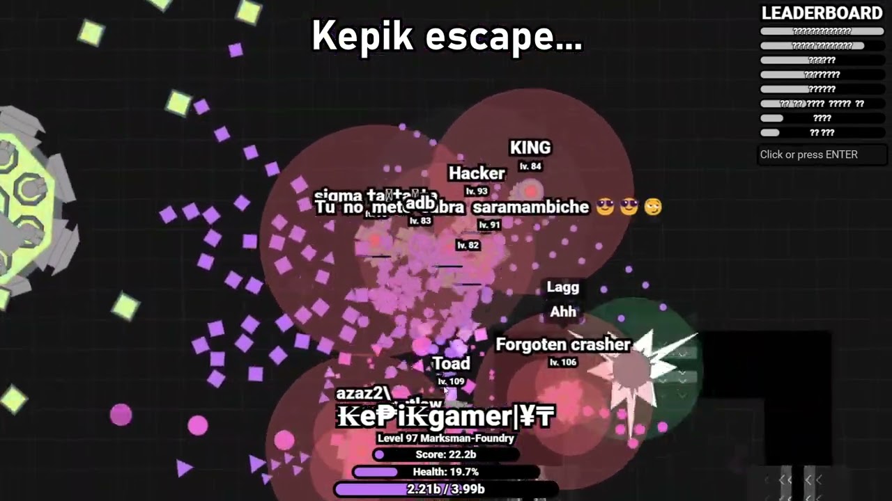 Scenexe.io - 41B Marksman-Foundry! EPIC Gameplay! FT. sigma, hacker, king, lana, 🌸.exe || KePiKgamer