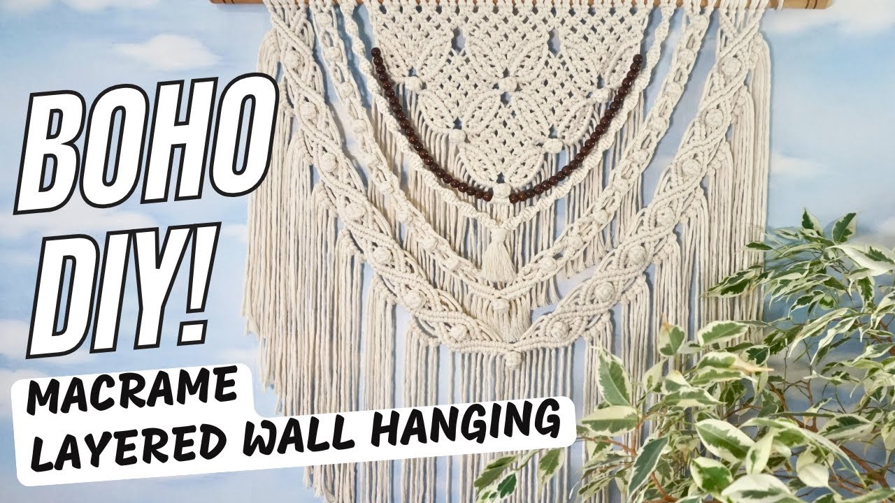 DIY Layered Boho Wall Hanging! Create a Statement Piece
