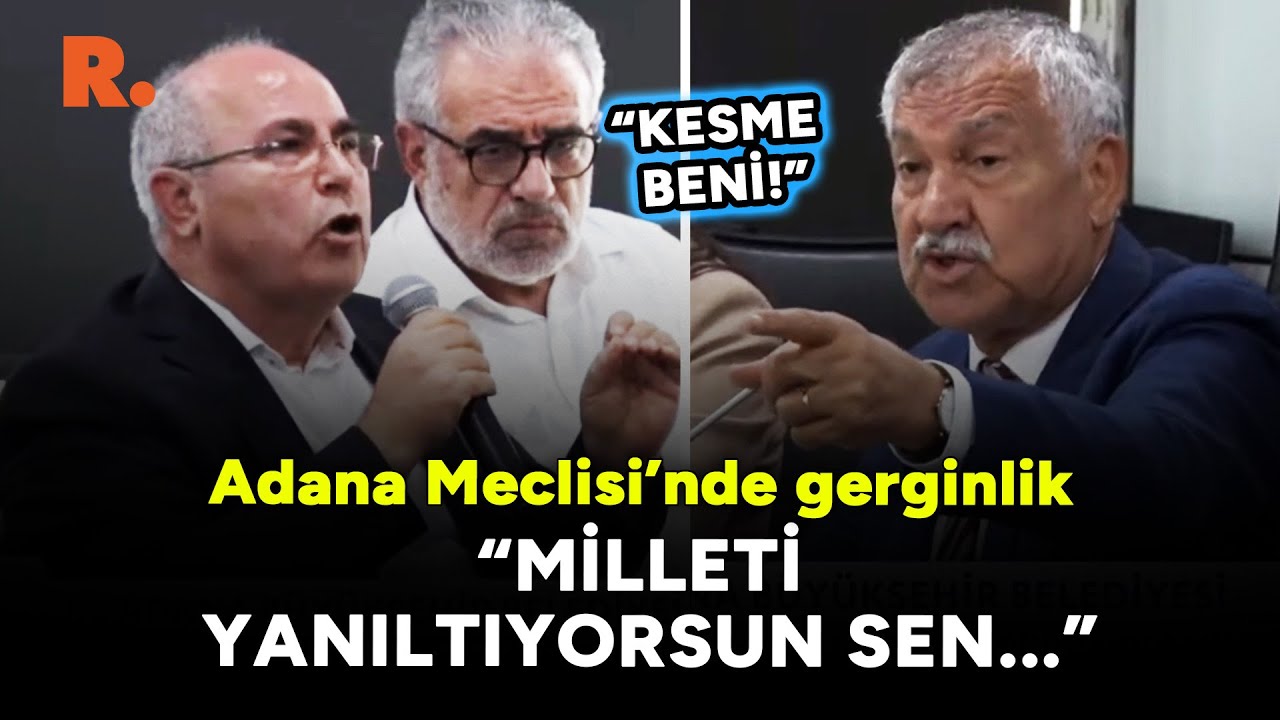 Adana Meclisi'nde gerginlik: Zeydan Karalar, AK Partili Avcı Abdullah'ın sözlerine sinirlendi...