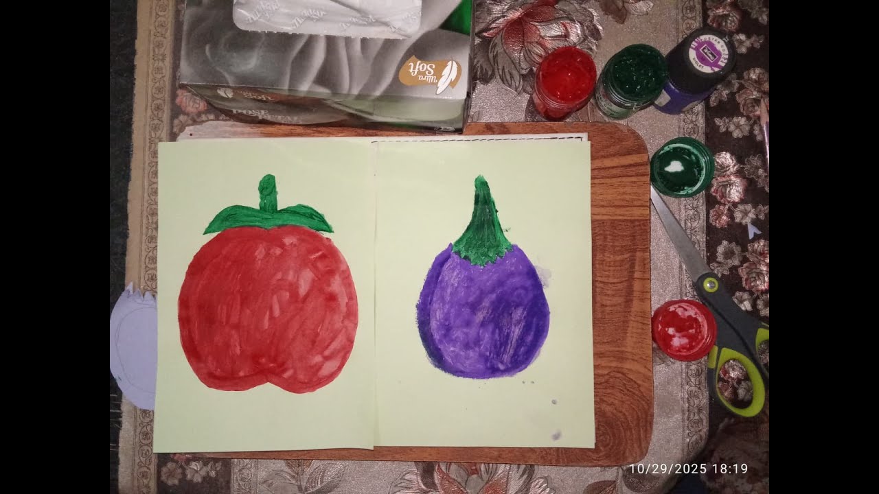 Stencil Painting Art Activity