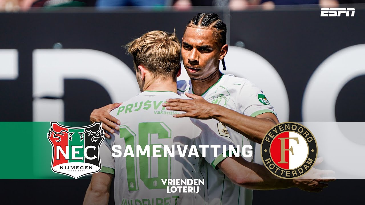 SPECTACULAIR DUEL met RODE KAART en LATE GOAL ⏱🔴 | Samenvatting N.E.C. - Feyenoord