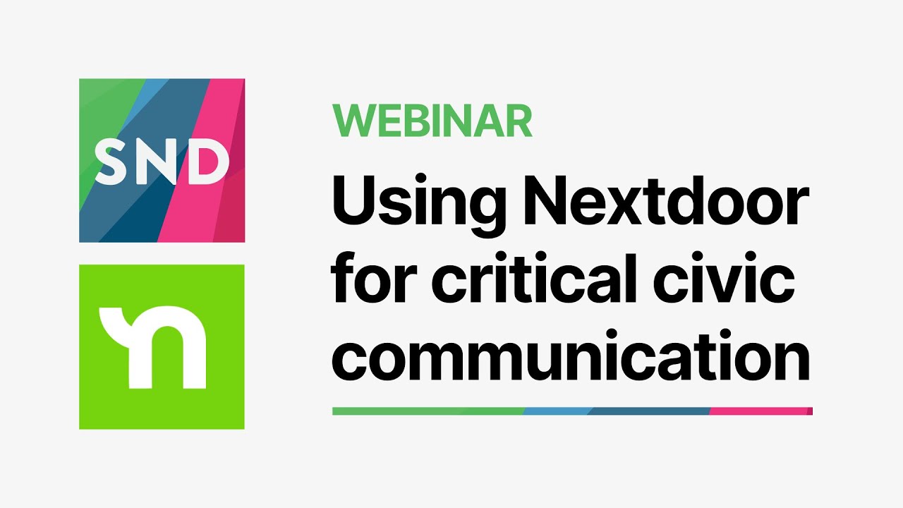 Using Nextdoor for Critical Civic Communication