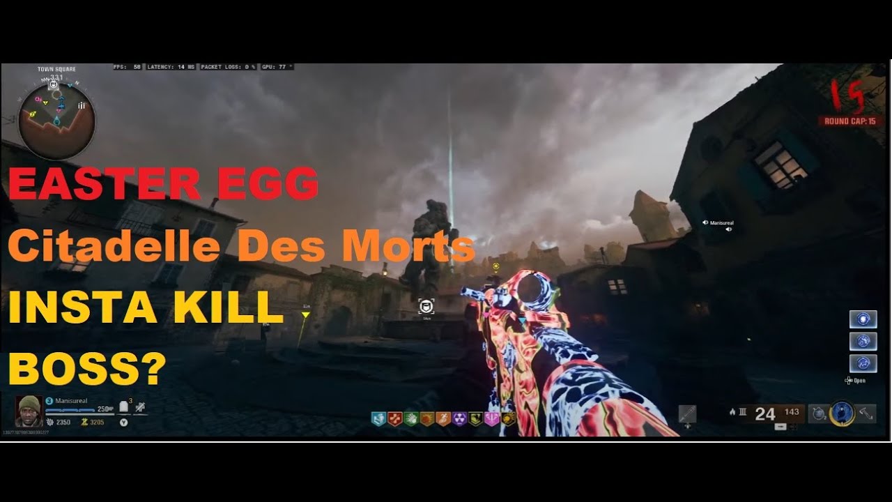 INSTA KILL The BOSS FIGHT? EASTER EGG RUN BO6 - CITADELLE DES MORTS #blackops6 #bo6 #bo6zombies