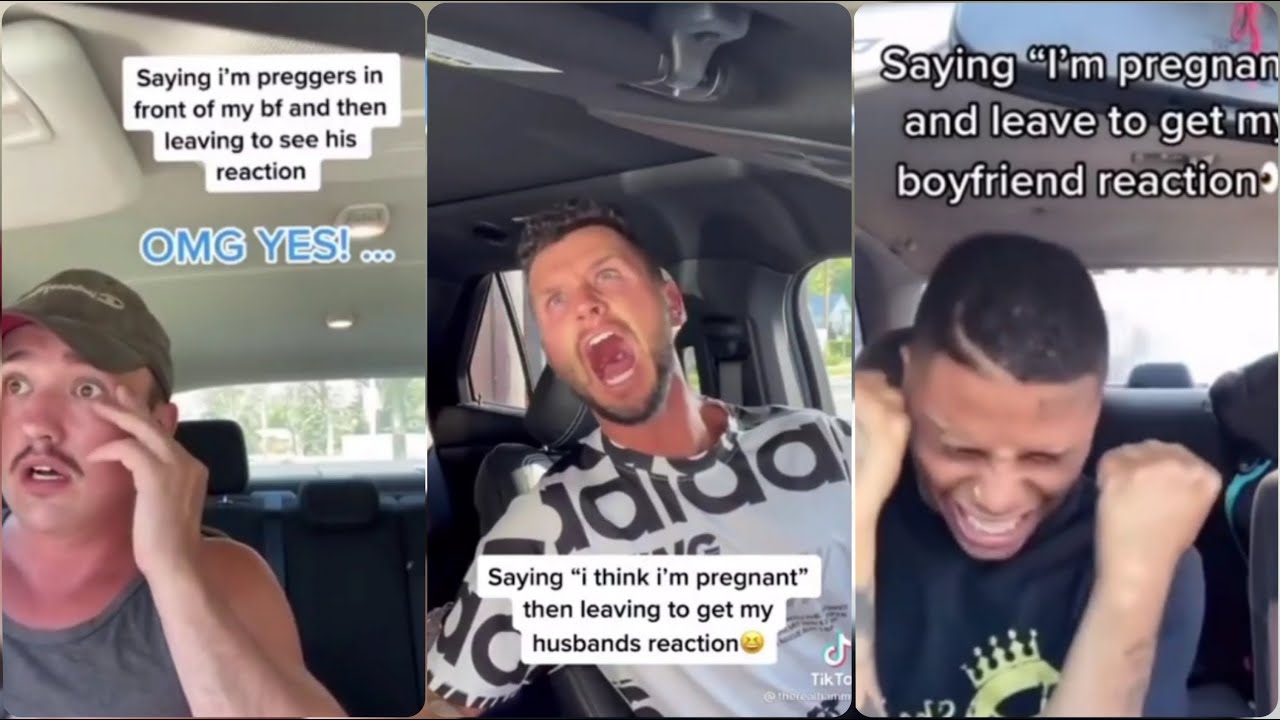 Say 'I think i am pregnant' And Leave The Car To See His Reaction - TikTok Prank Compilation 2021
