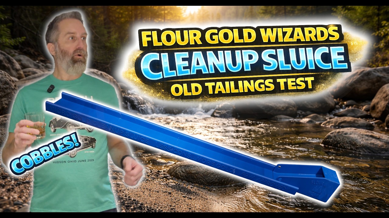 Flour Gold Wizards Cleanup Sluice Test | Gold I Would Have Missed