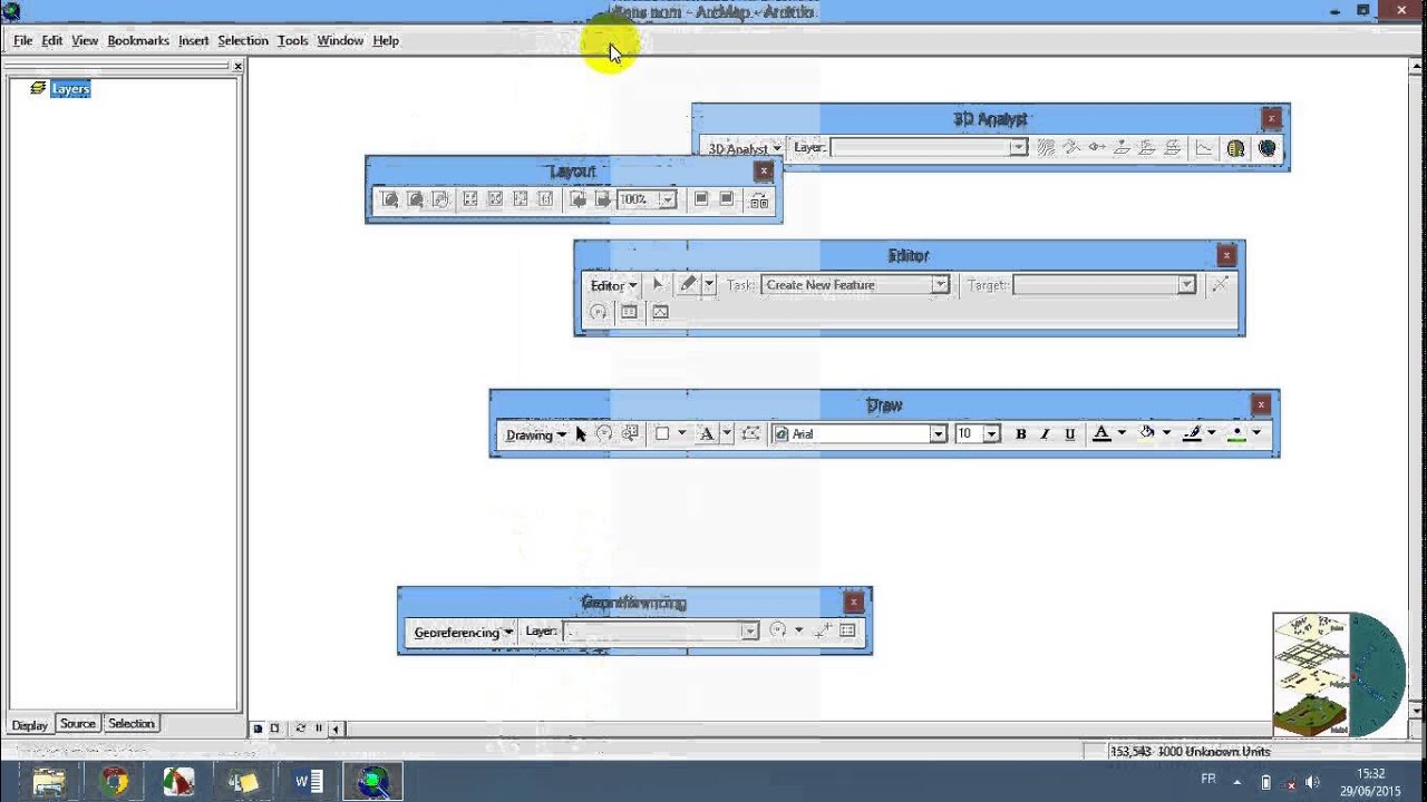 Comment activer et afficher les extensions de l'ArcGis
