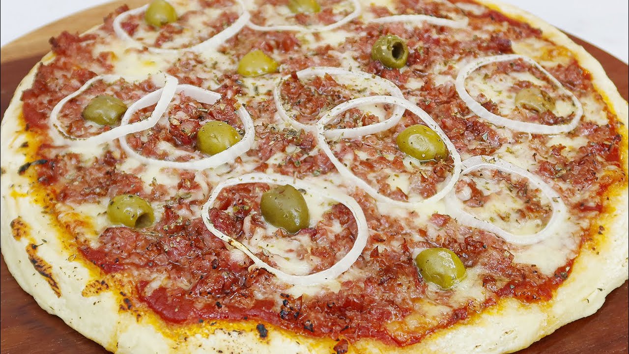 A MELHOR MASSA DE PIZZA CASEIRA DE CALABRESA | Nandu Andrade