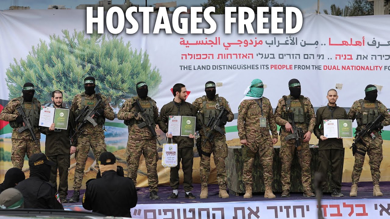 Hamas release six Israeli hostages including one held captive for a DECADE
