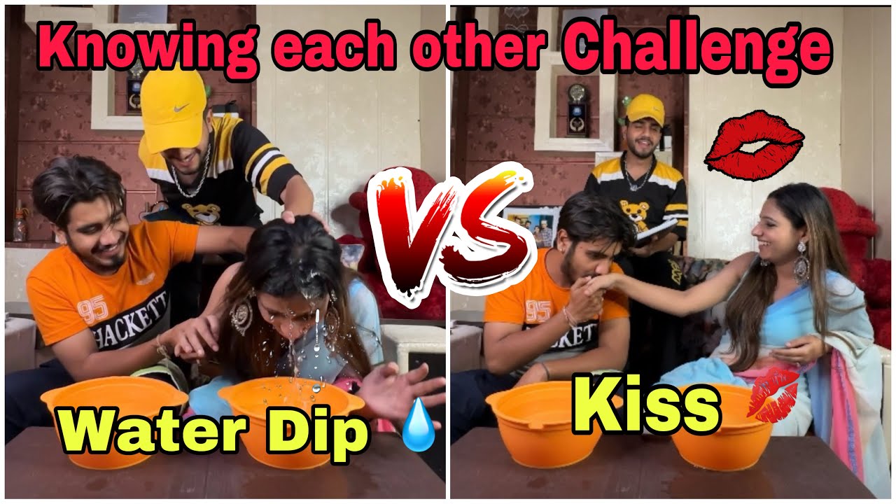 Kiss or Water Dip challenge ❤️😂😰 ft ​⁠@behlbrothers1589