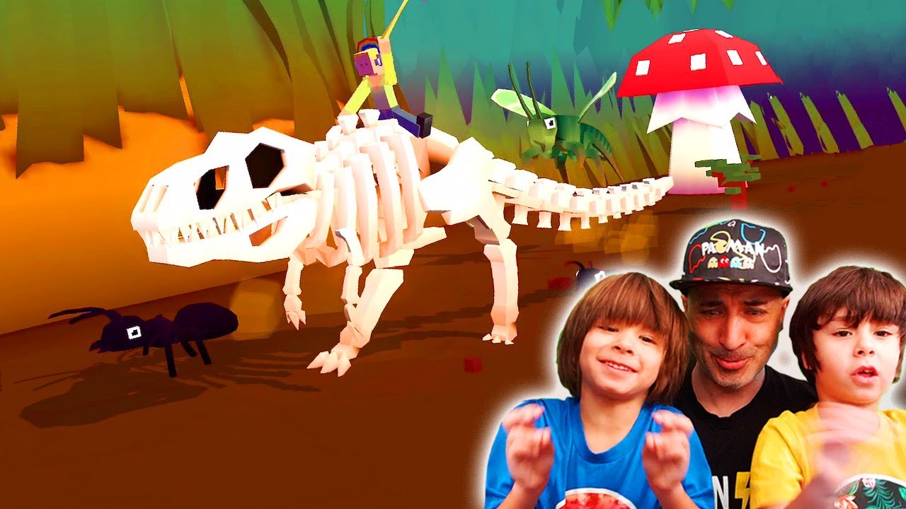 A por BICHOS en el JARDIN con el T-REX Misterioso!! - RODEO STAMPEDEcon Dani y Evan!!