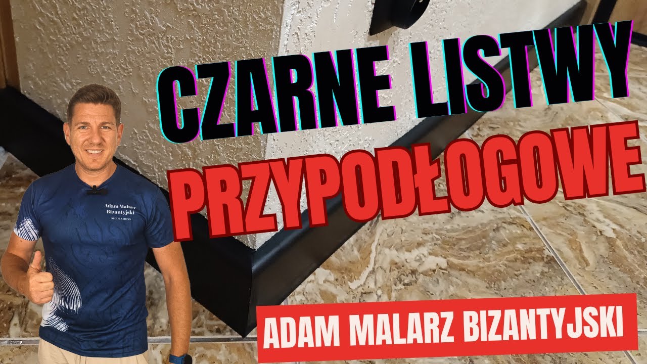 CZARNE LISTWY PRZYPODŁOGOWE. Jak profesjonalnie zamontować cokoły przypodłogowe. Sprzedaż, montaż.